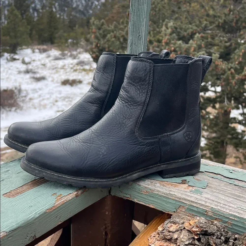 Ariat Women's Wexford Waterproof Chelsea Boot in Black Sz 9.5 B (medium width)